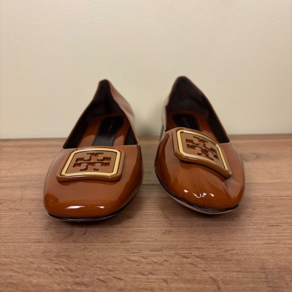 TORY BURCH Georgia Pump Women Size 9 Cuoio Orange Brown Casual Formal Office - Picture 6 of 12